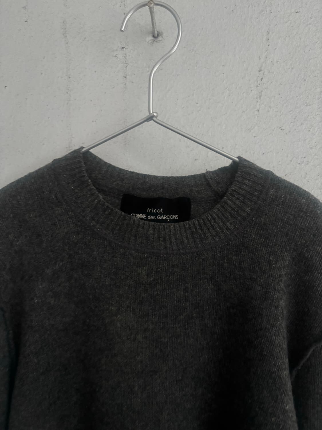 꼼데가르송 트리콧 그레이 니트 상품이미지1
