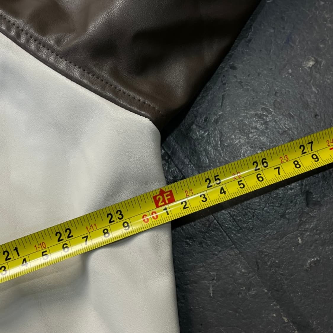 100 파르티멘토 배색 레더 자켓 상품이미지6