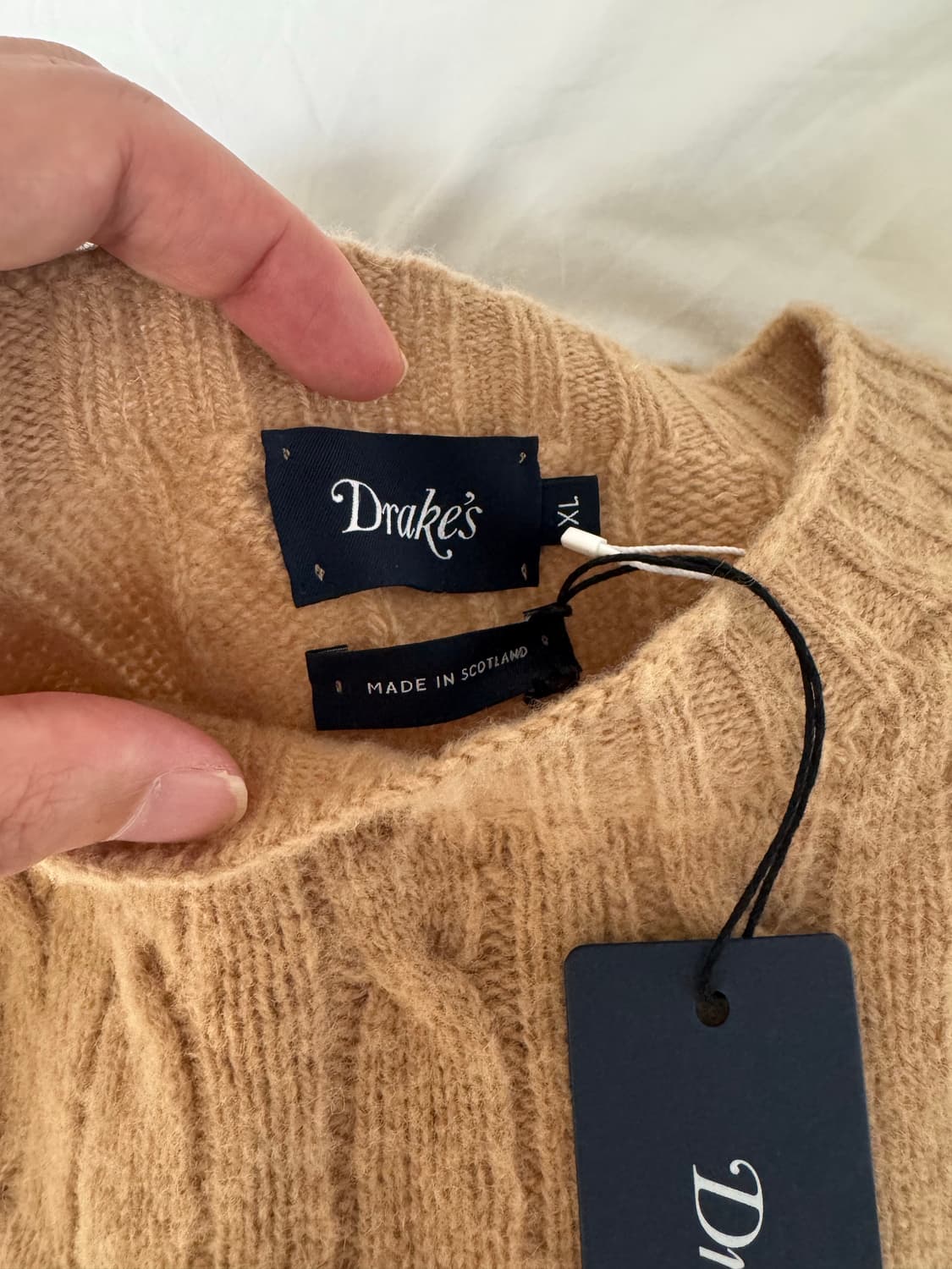 드레익스 브러쉬드 셔틀랜드 캐이블 니트 휘트 XL (새상품) 상품이미지8