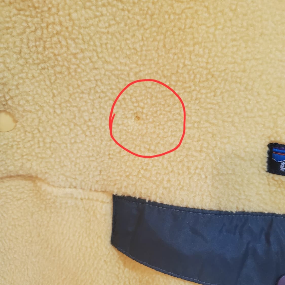 99FW 파타고니아 빈티지 신칠라 스냅-T 옐로우 블랙 플리스 상품이미지5