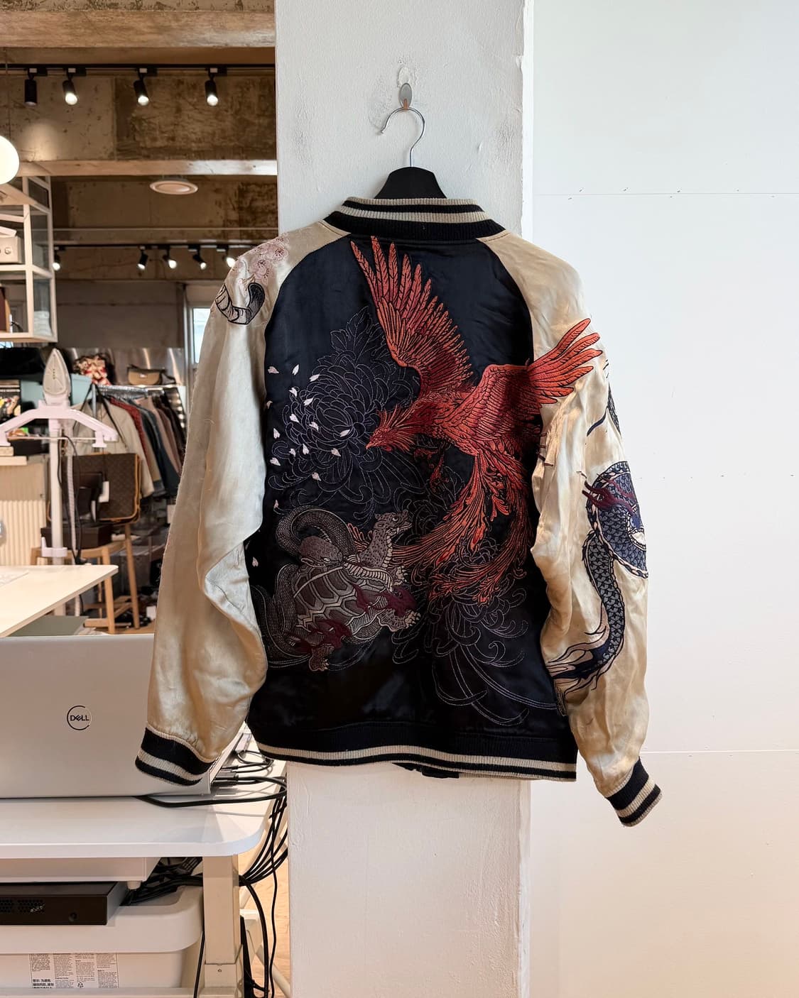 카라쿠리 타마시 자수 리버시블 스카쟌 자켓  상품이미지5