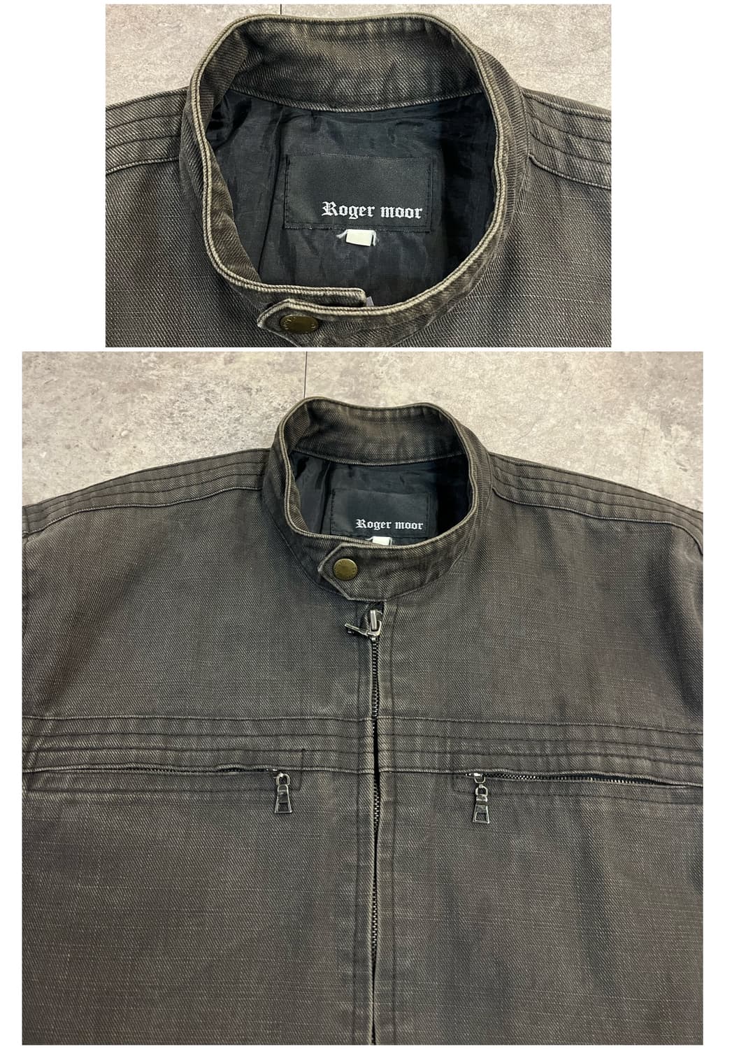 빈티지 라이더 자켓 브라운 #csz3988 상품이미지3