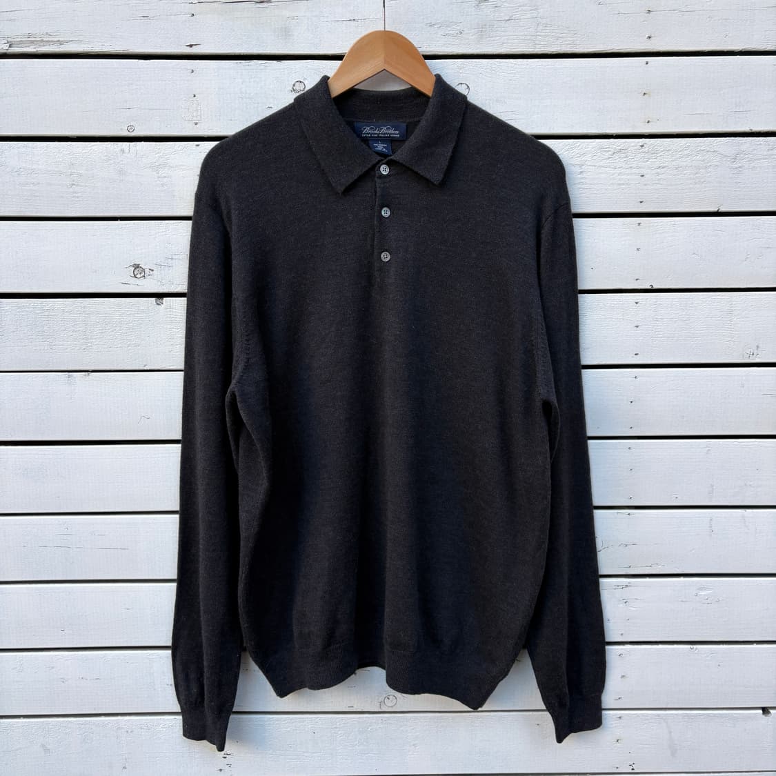 Brooks Brothers 브룩스브라더스 울 카라 니트 상품이미지1