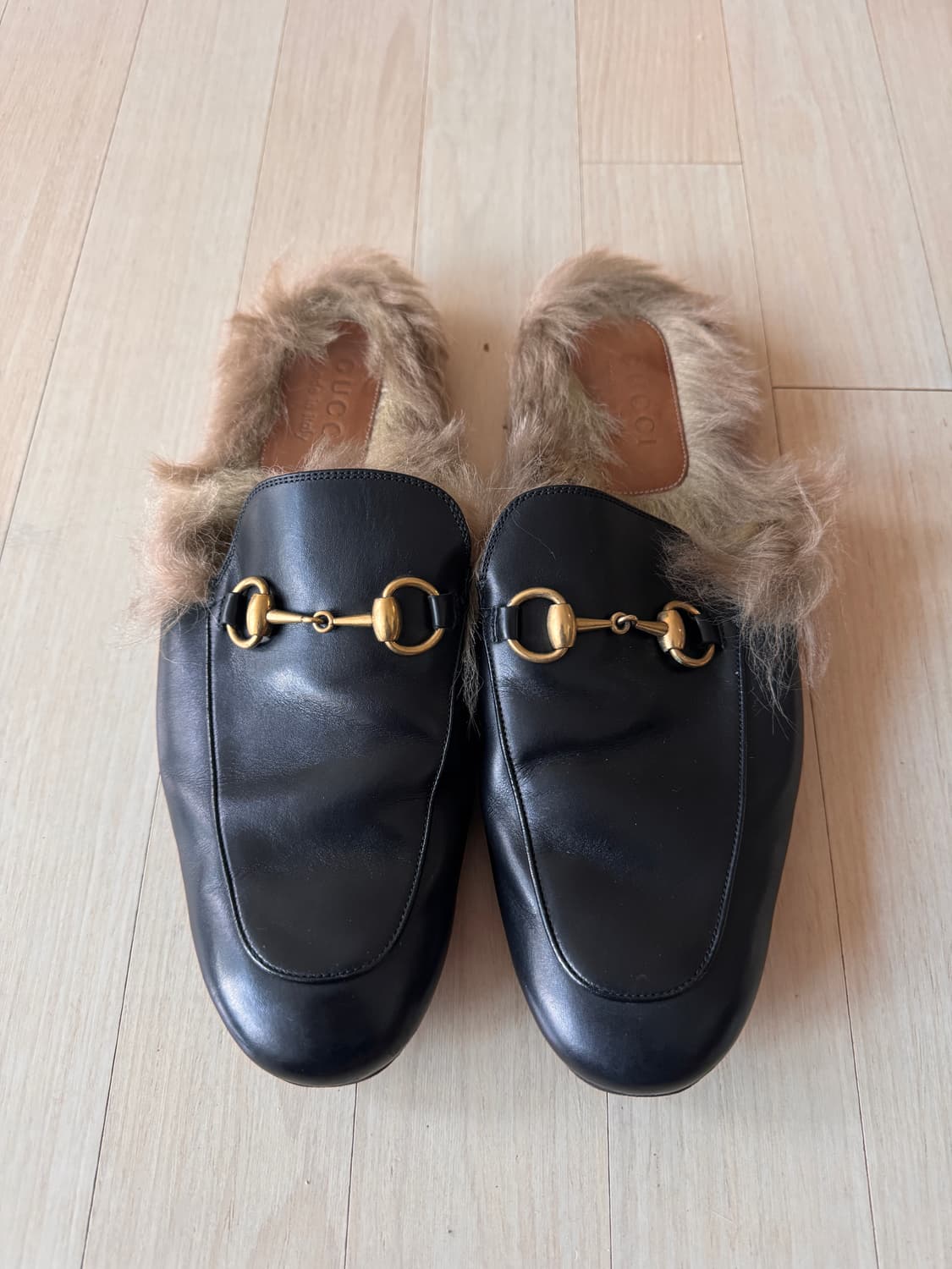 구찌 GUCCI 남성 홀스빗 슬라이드 뮬 270 사이즈 상품이미지5