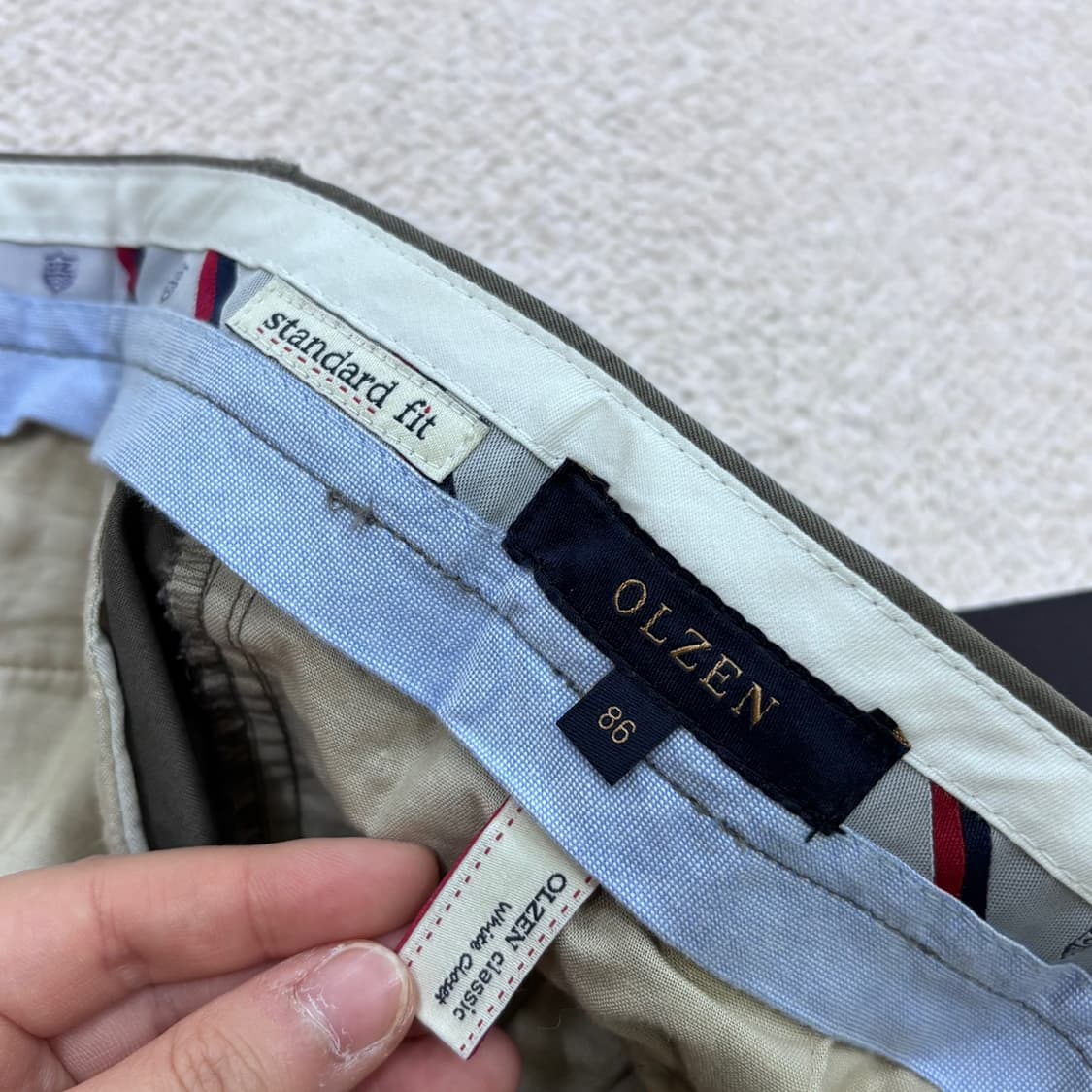 86 새상품 올젠 스탠다드핏 팬츠 0421E 상품이미지3