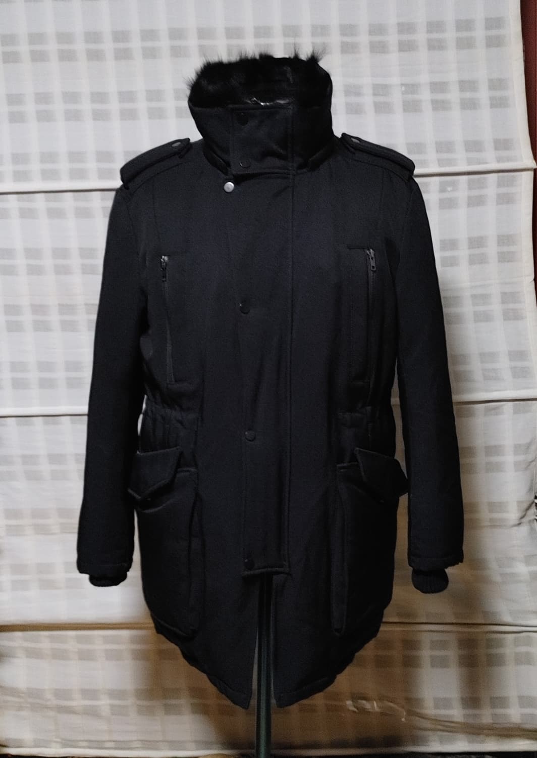 (한섬) 시스템 옴므 검정 구스다운 패딩 점퍼 95~100 상품이미지5