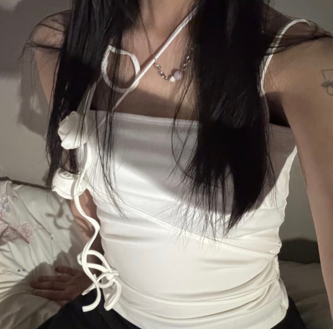 페인오어플레져 ROSE CORSAGE SLEEVELESS white 상품이미지2