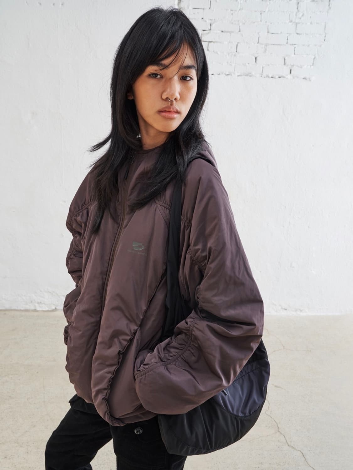 웰빙익스프레스 패딩 자켓 브라운 M 상품이미지1