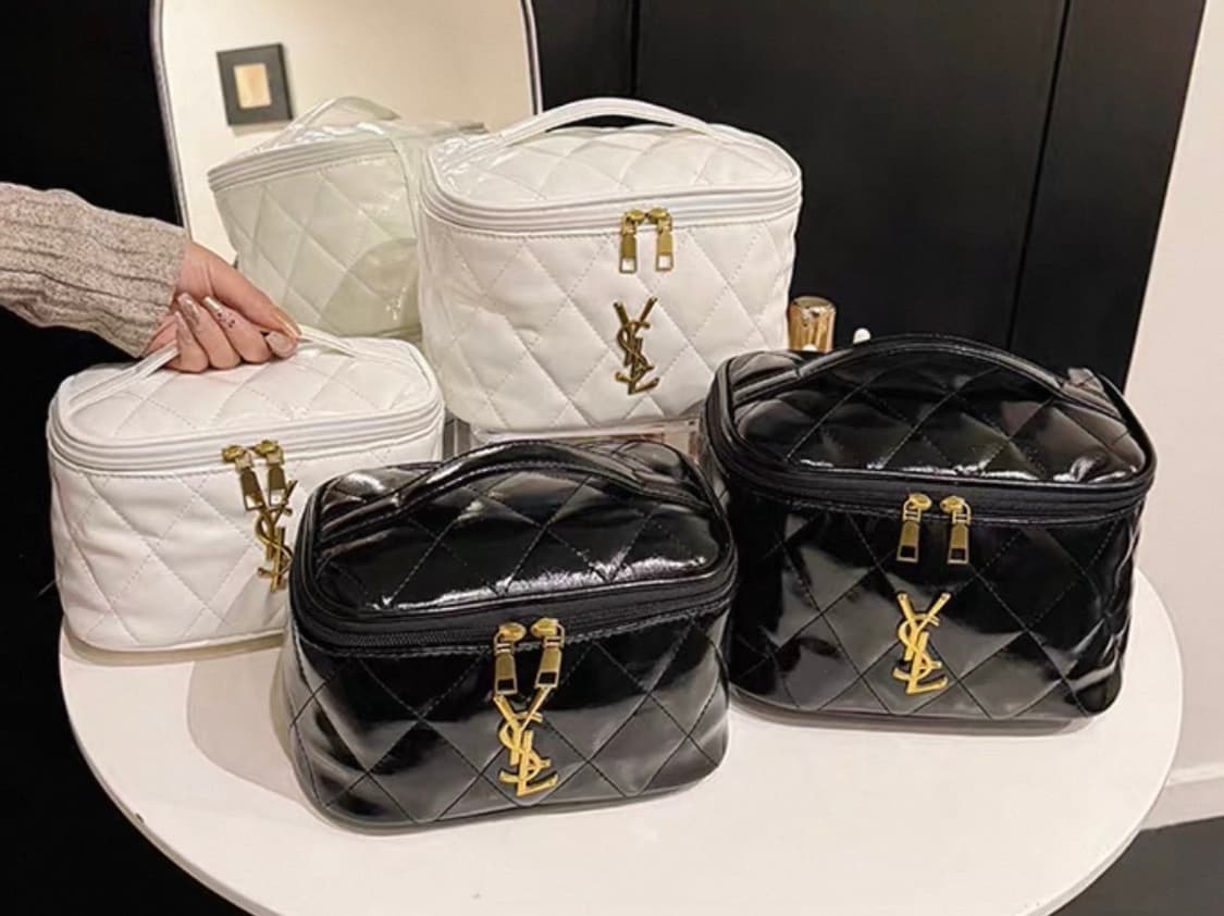 입생로랑 퀄팅 메이크업 파우치 블랙 라지 상품이미지6