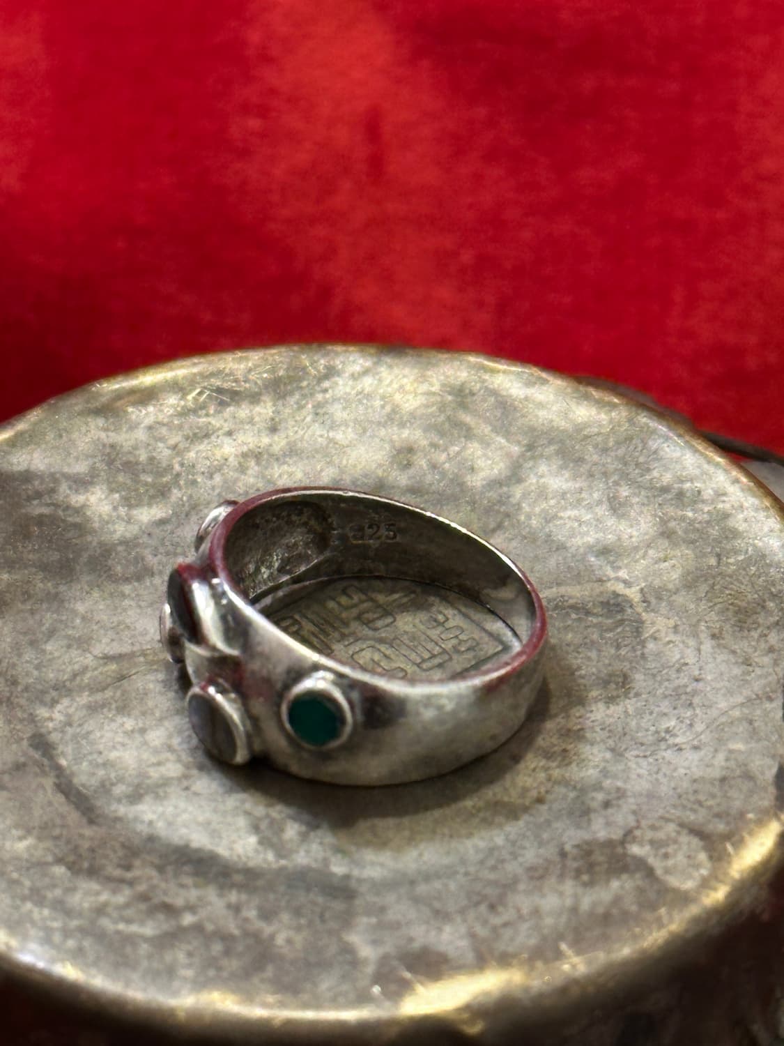 Vintage gemstone 925silver ring 상품이미지7