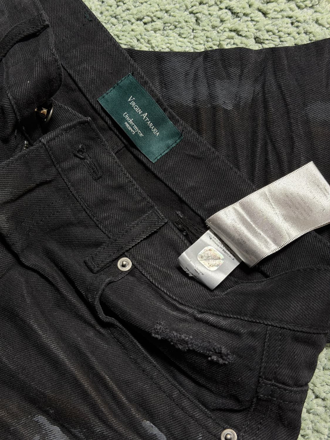 [0] 언더마이카 오일워싱 플레어팬츠 상품이미지4