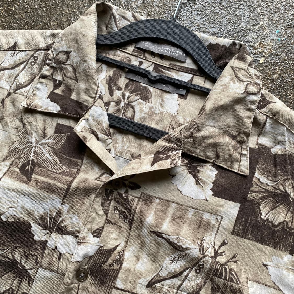 빈티지 플라워 패턴 반팔 셔츠 상품이미지2