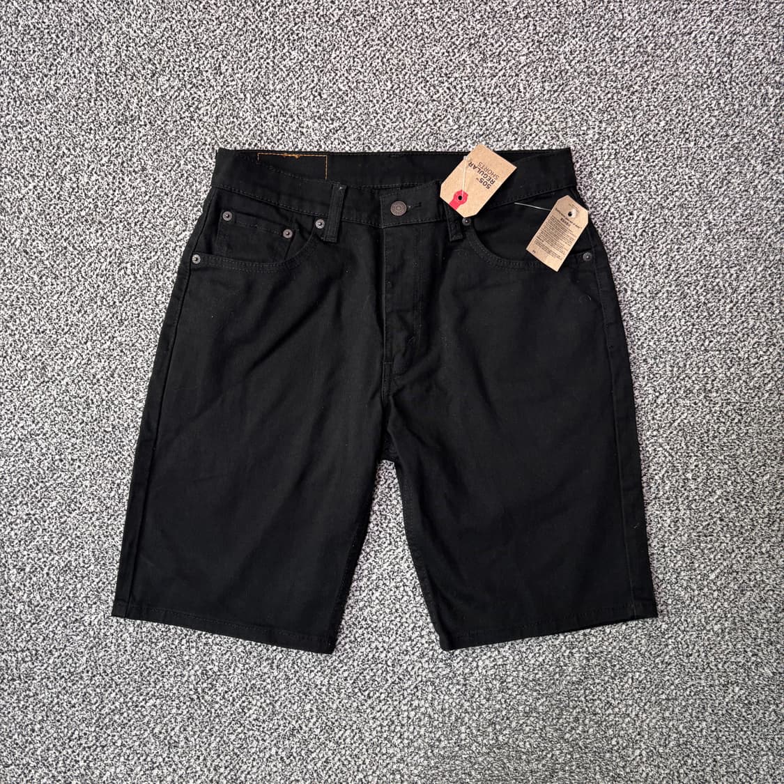 Levis 리바이스 505 화이트탭 데님 쇼츠 블랙 (30) 상품이미지3