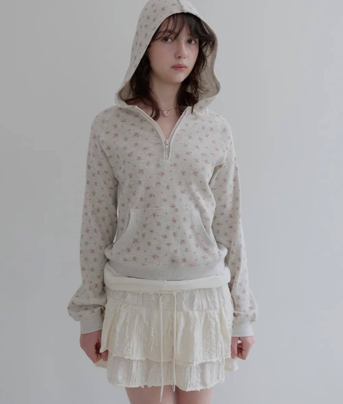 펀프롬펀 블룸 와플 후드 반집업  상품이미지1