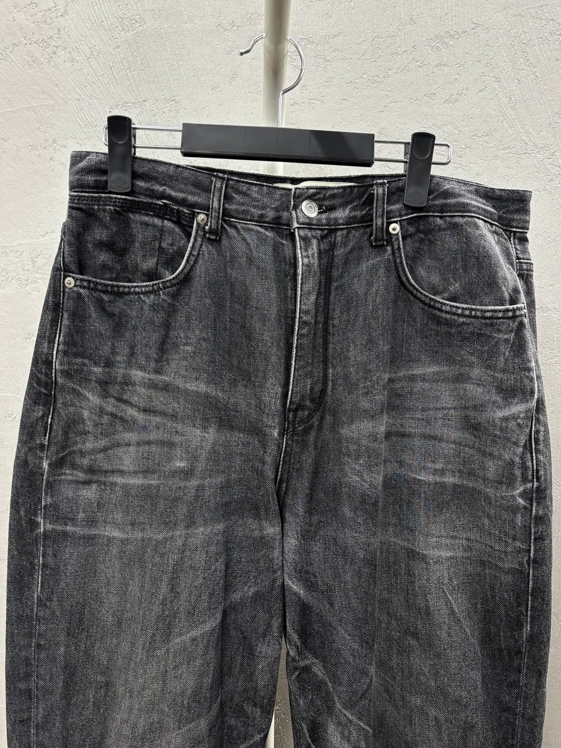 insilence 블랙 워싱 데님 청바지 L 상품이미지3