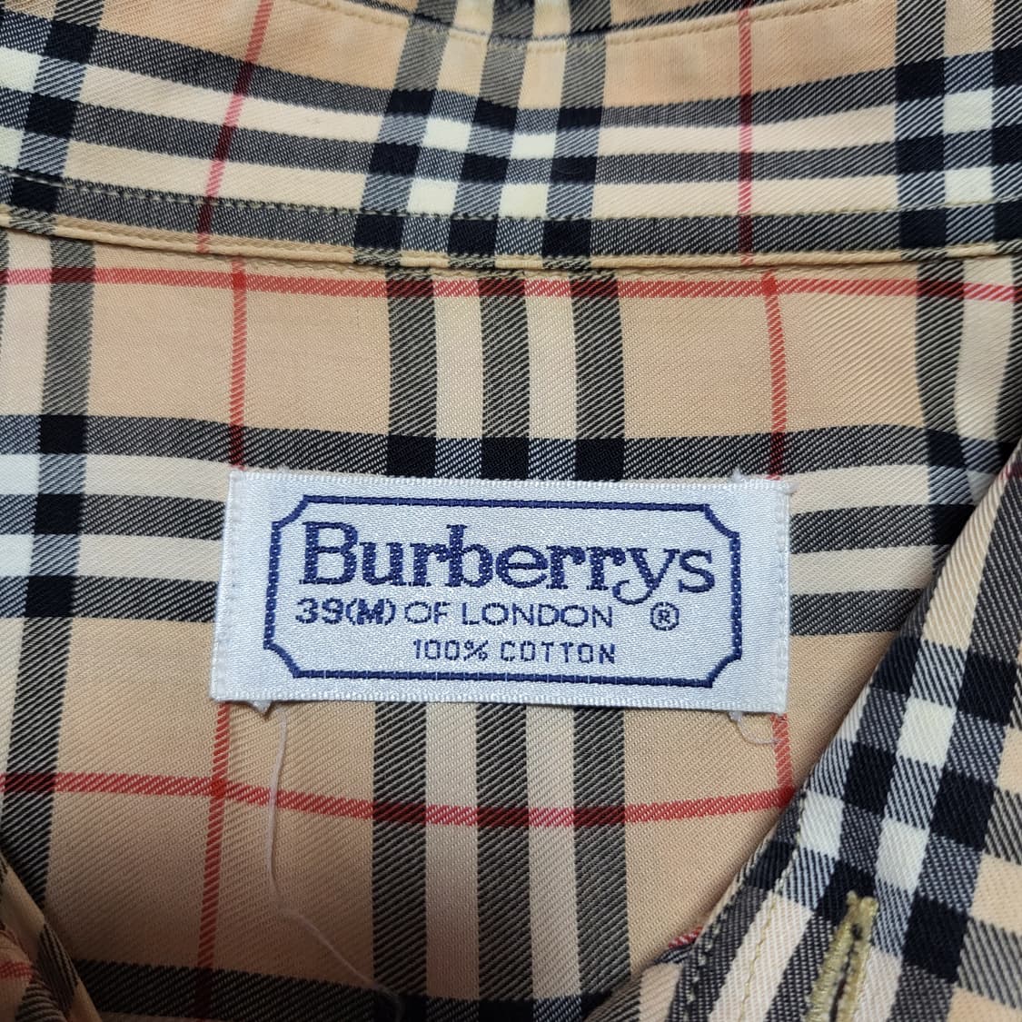 (M) 버버리 체크셔츠 빈티지 버버리셔츠 노바체크 상품이미지5