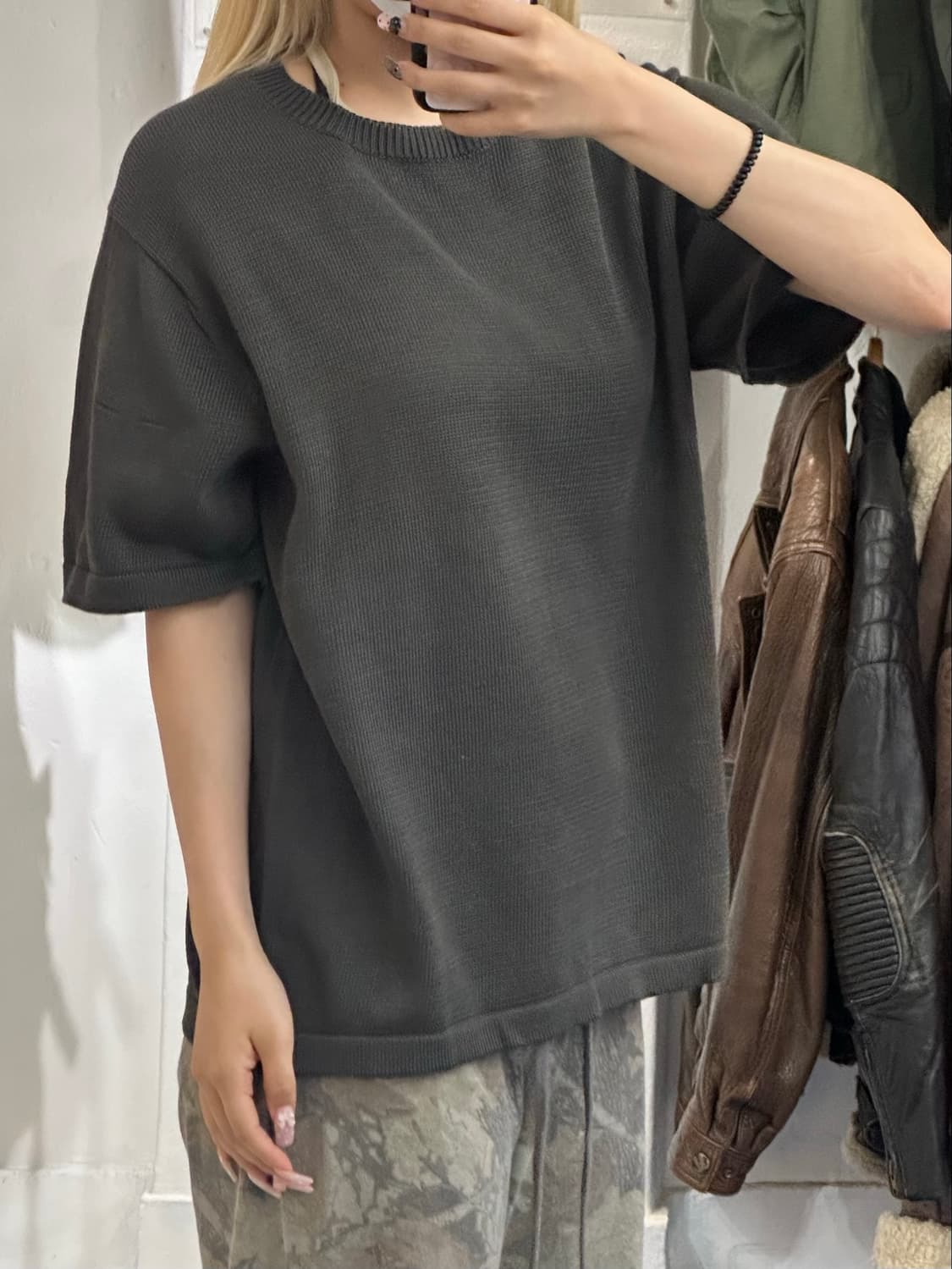 Van der 니트 반팔티  상품이미지2
