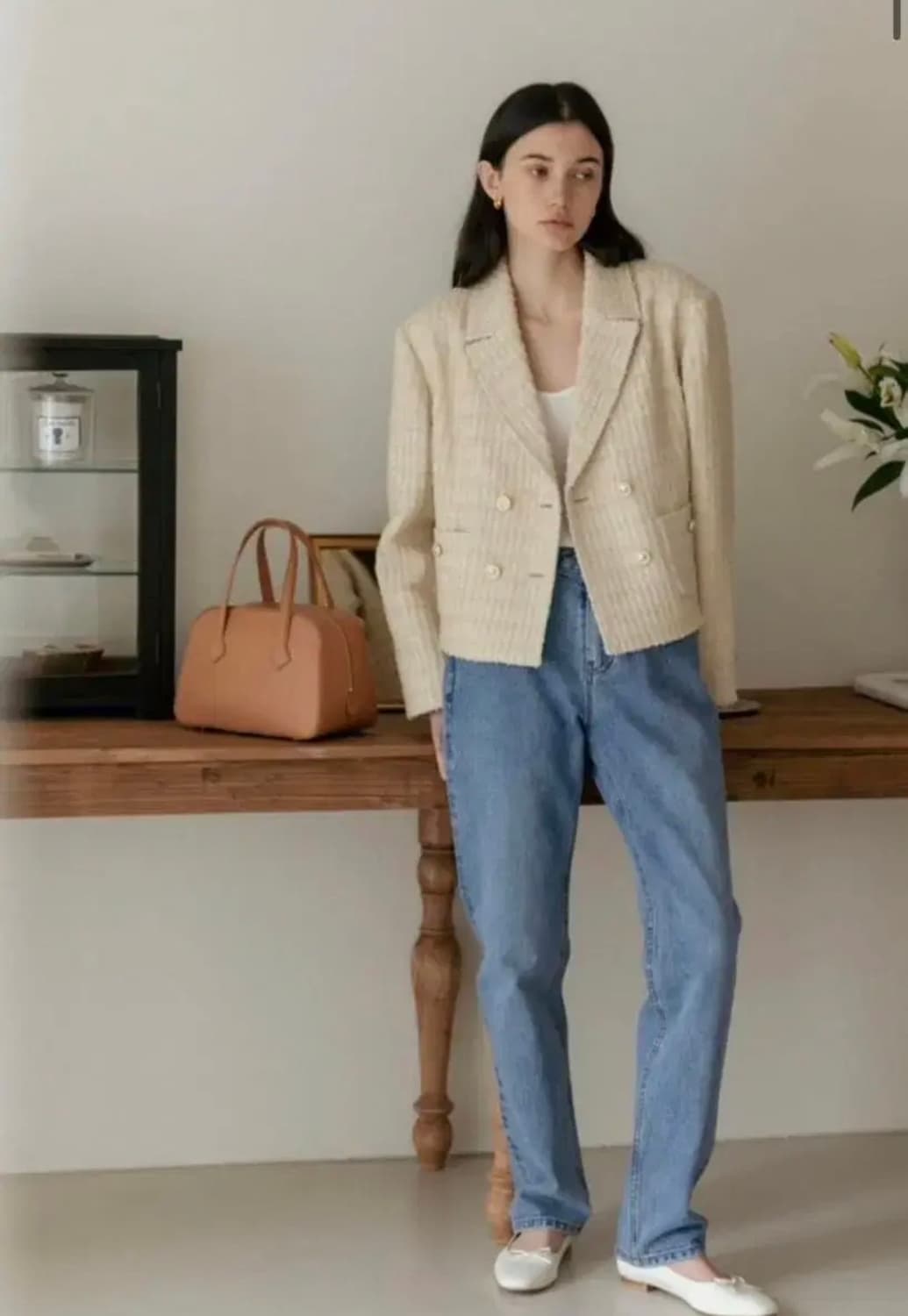 [엘보른] gina 더블 트위드자켓 상품이미지1