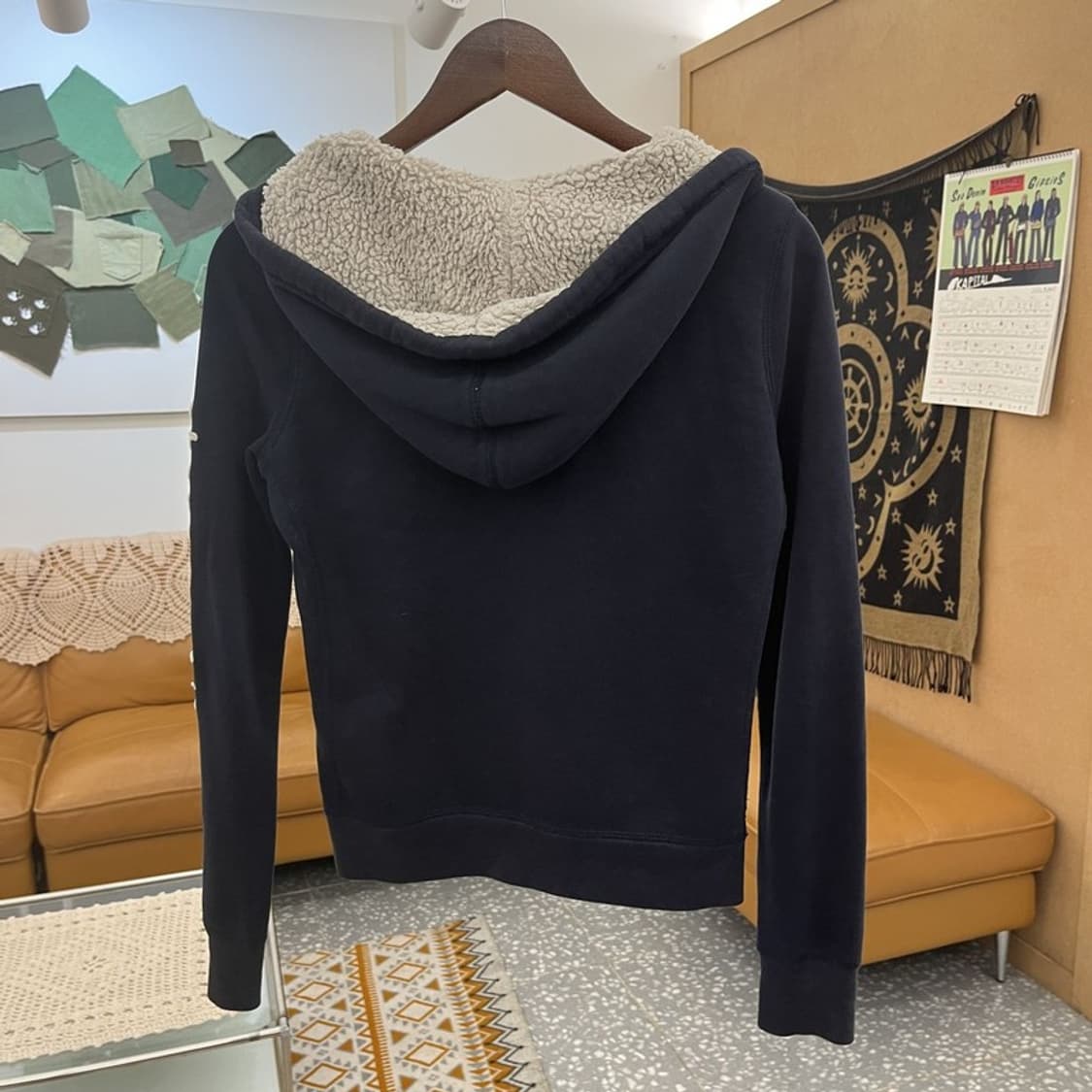 아베크롬비 Y2K 빈티지 대장급 딱붙핏 버튼 후드집업 XL C11057 상품이미지4