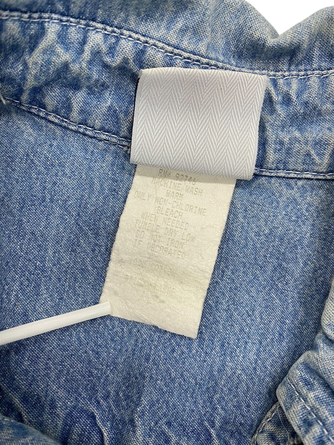 90's 플래닛 할리우드 데님 셔츠 상품이미지8