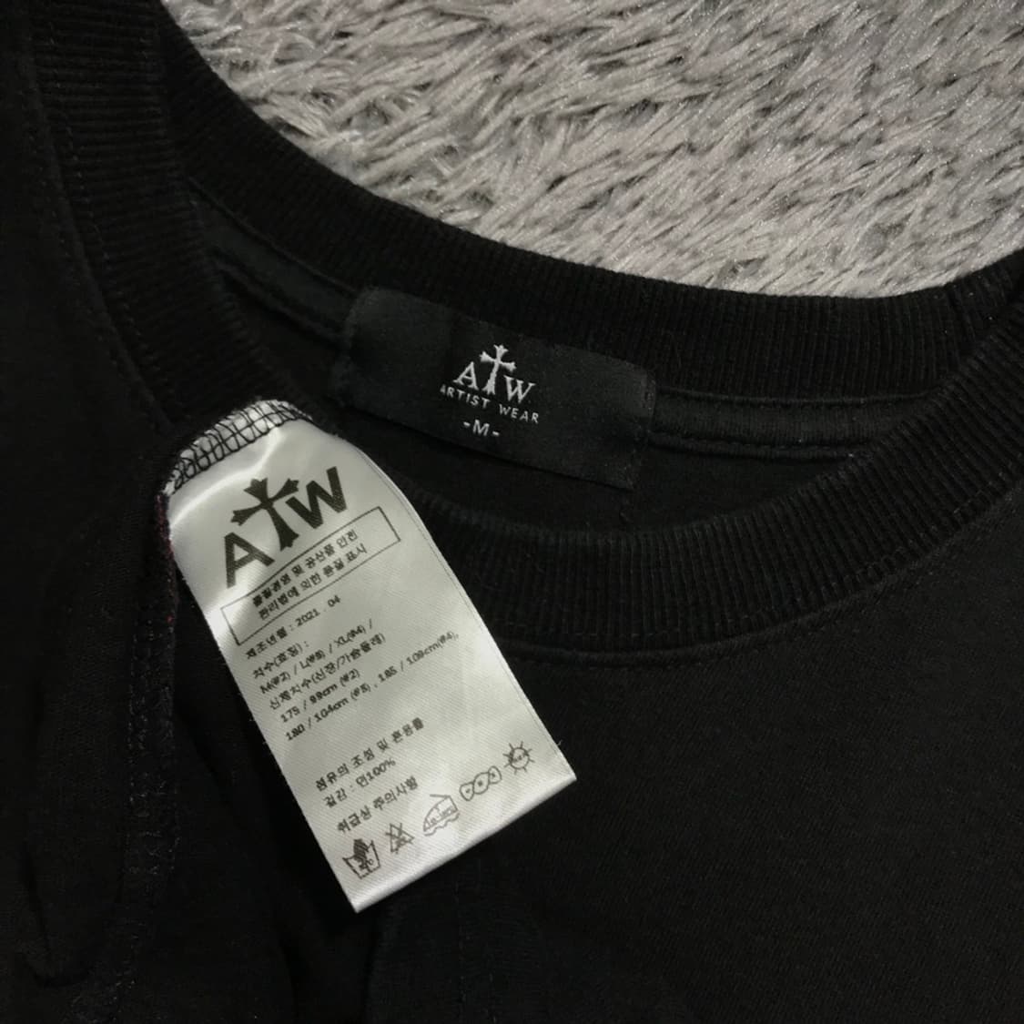 [[M, A급, 공용] 아티스트 웨어(ATW) 백 자수 반팔티셔츠@774 상품이미지5