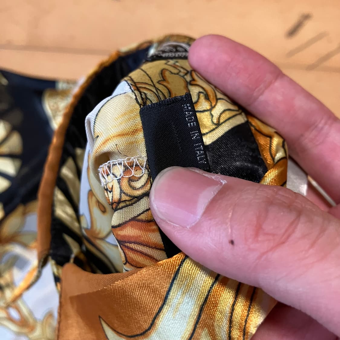 Gianni Versace 베르사체 시스루 골드 바로크 패턴 셔츠 105 상품이미지5