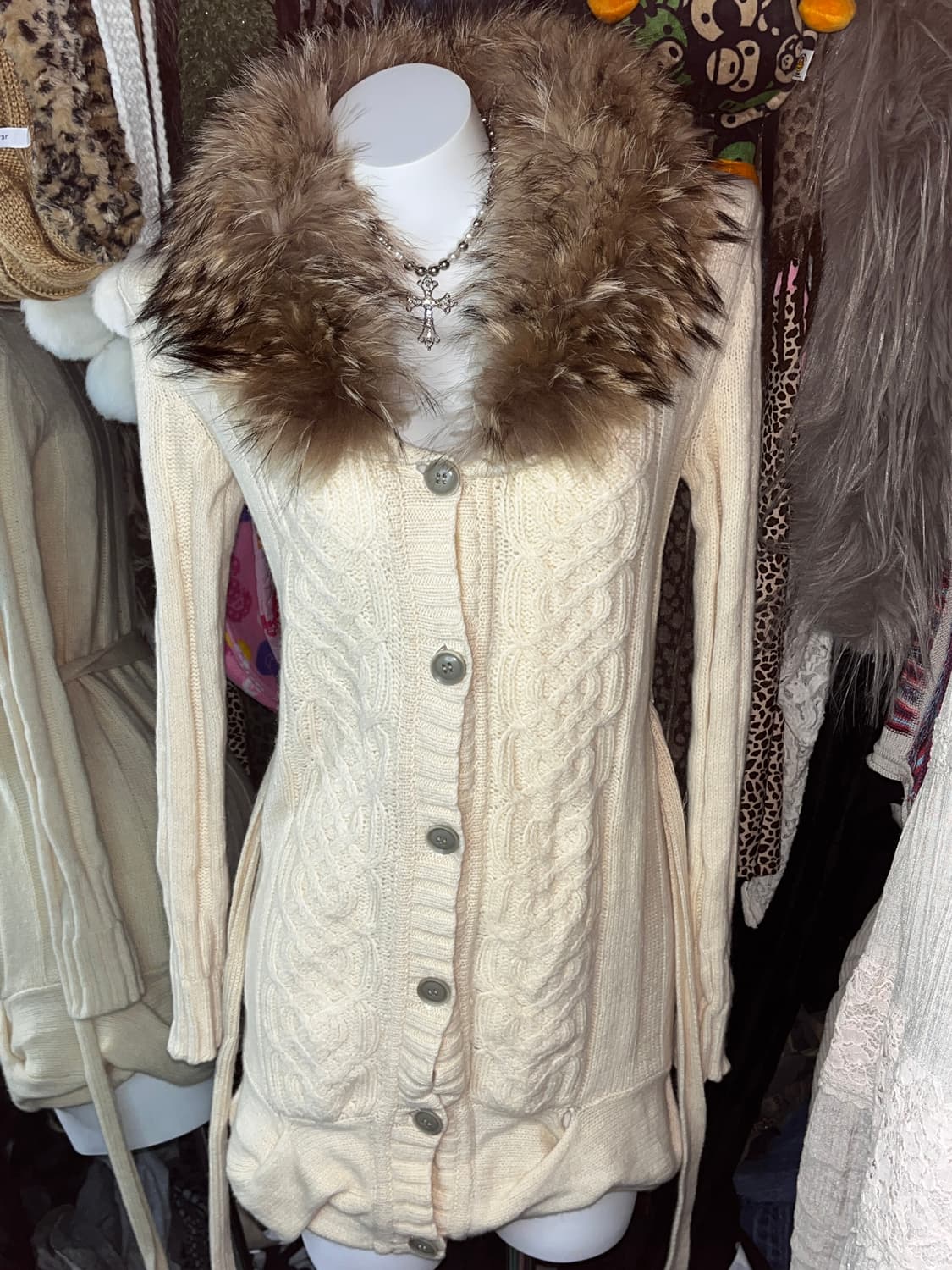 오네갸루 라떼 퍼 가디건 상품이미지2