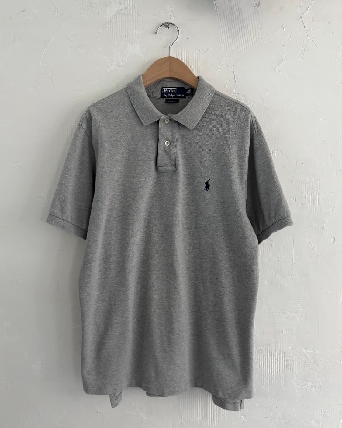 Polo 폴로 랄프로렌 그레이 커스텀핏 코튼 PK 카라티셔츠 상품이미지1