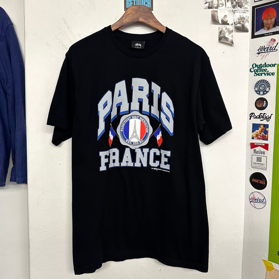 스투시 파리 투어리즘 티셔츠 상품이미지1