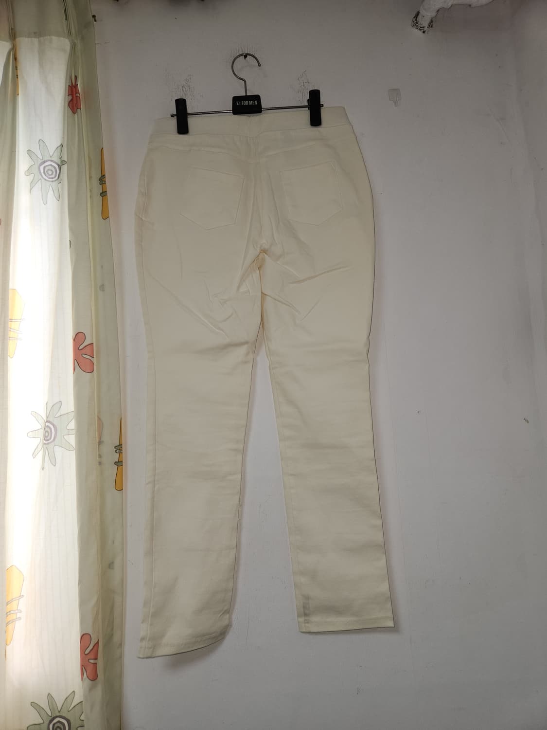 아이보리색 밴딩 스판 여성 바지 88 상품이미지2