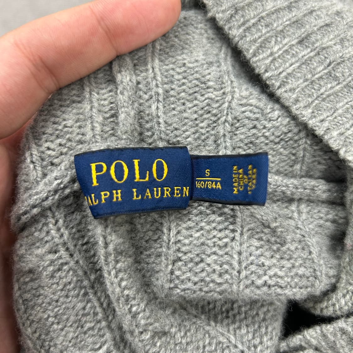 폴로 우먼스 울 캐시미어 레더스트랩 워머 가디건(S) 상품이미지2