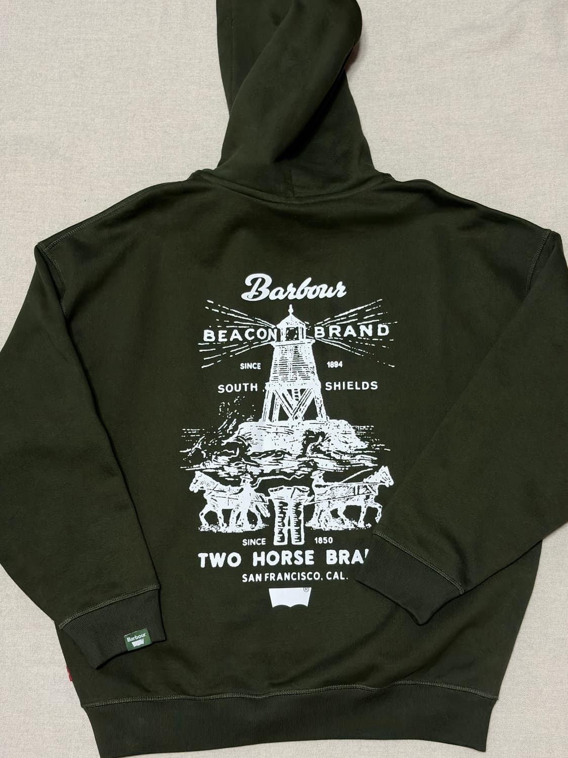 리바이스 x 바버 그래픽 후드 상품이미지8