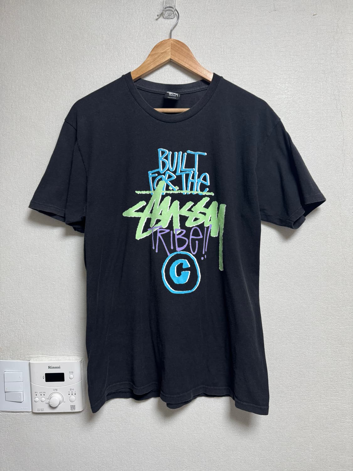 00s 스투시 빌트 포 더 트라이브 그래픽 반팔 티셔츠 상품이미지1