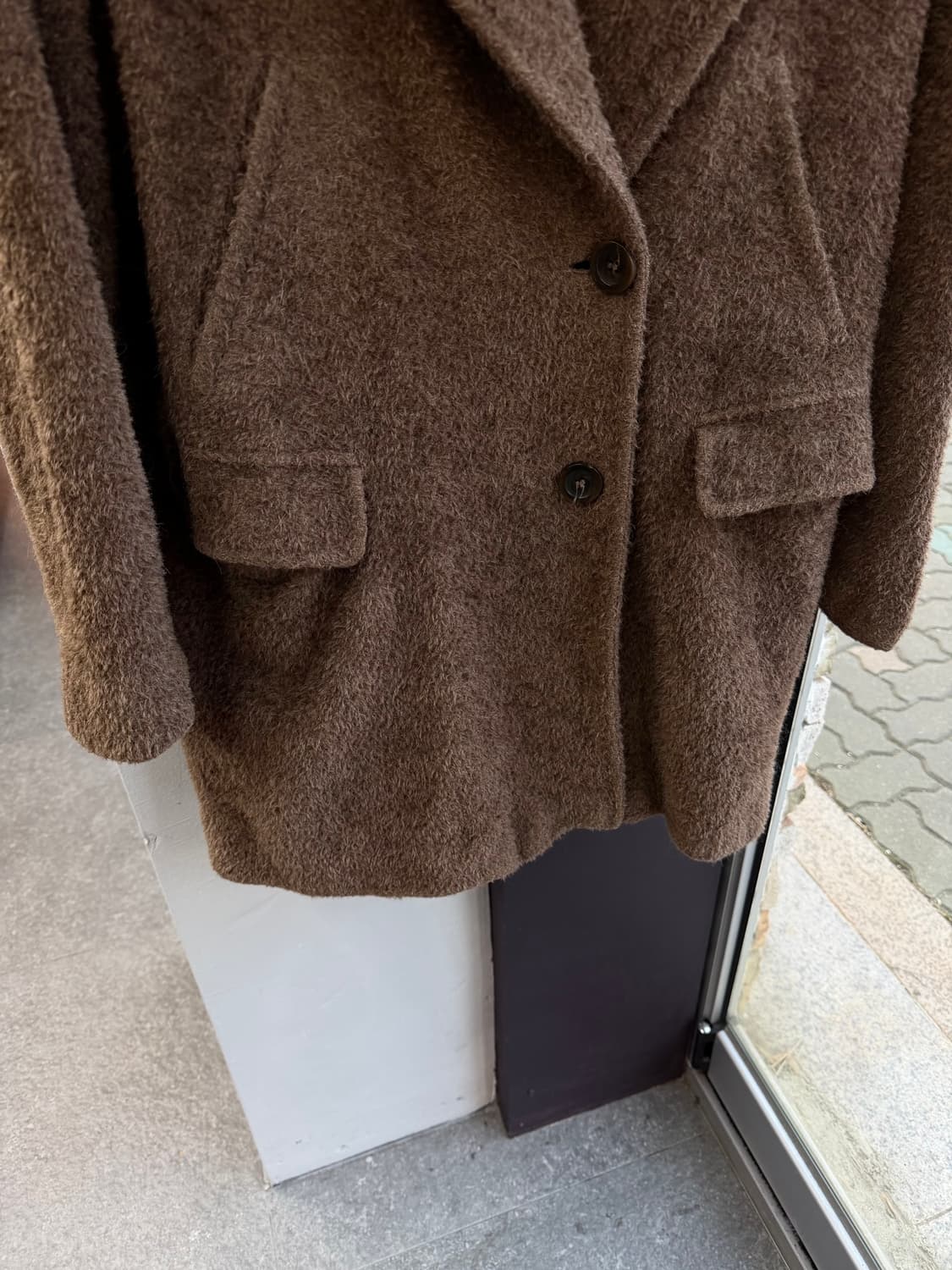 IT38/ 막스마라 알파카 후디드 코트 자켓 상품이미지4