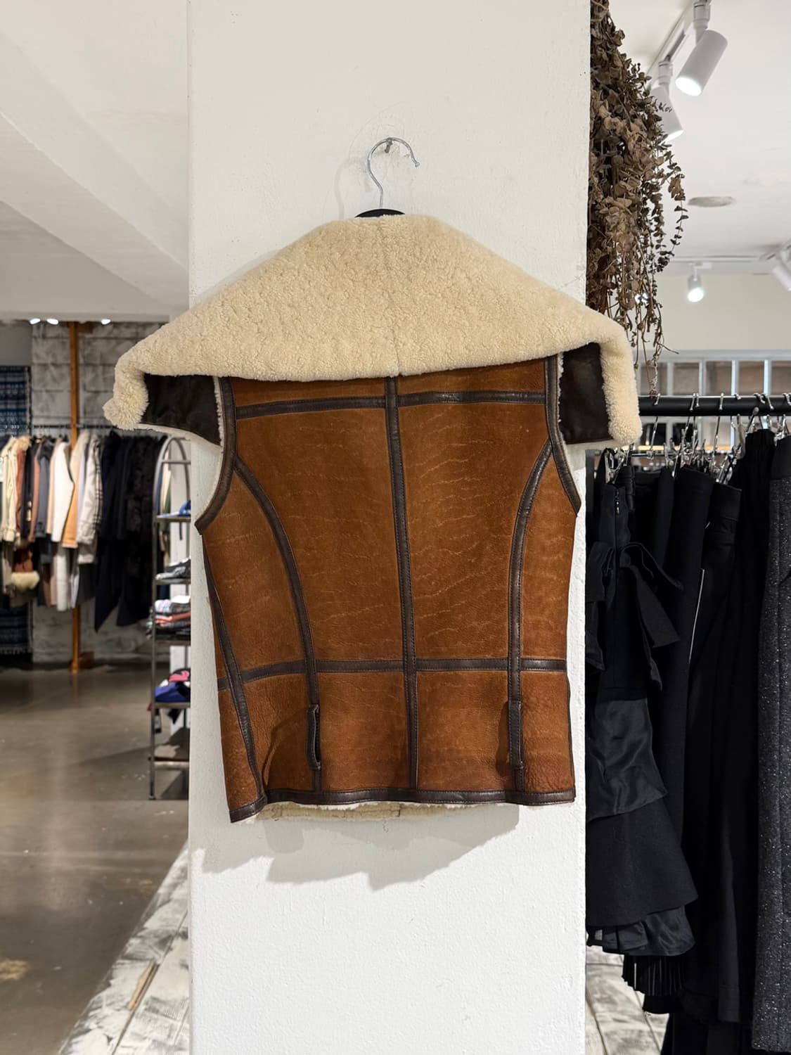 랄프로렌 브라운 램 시어링 카우 레더 무스탕 베스트 상품이미지6