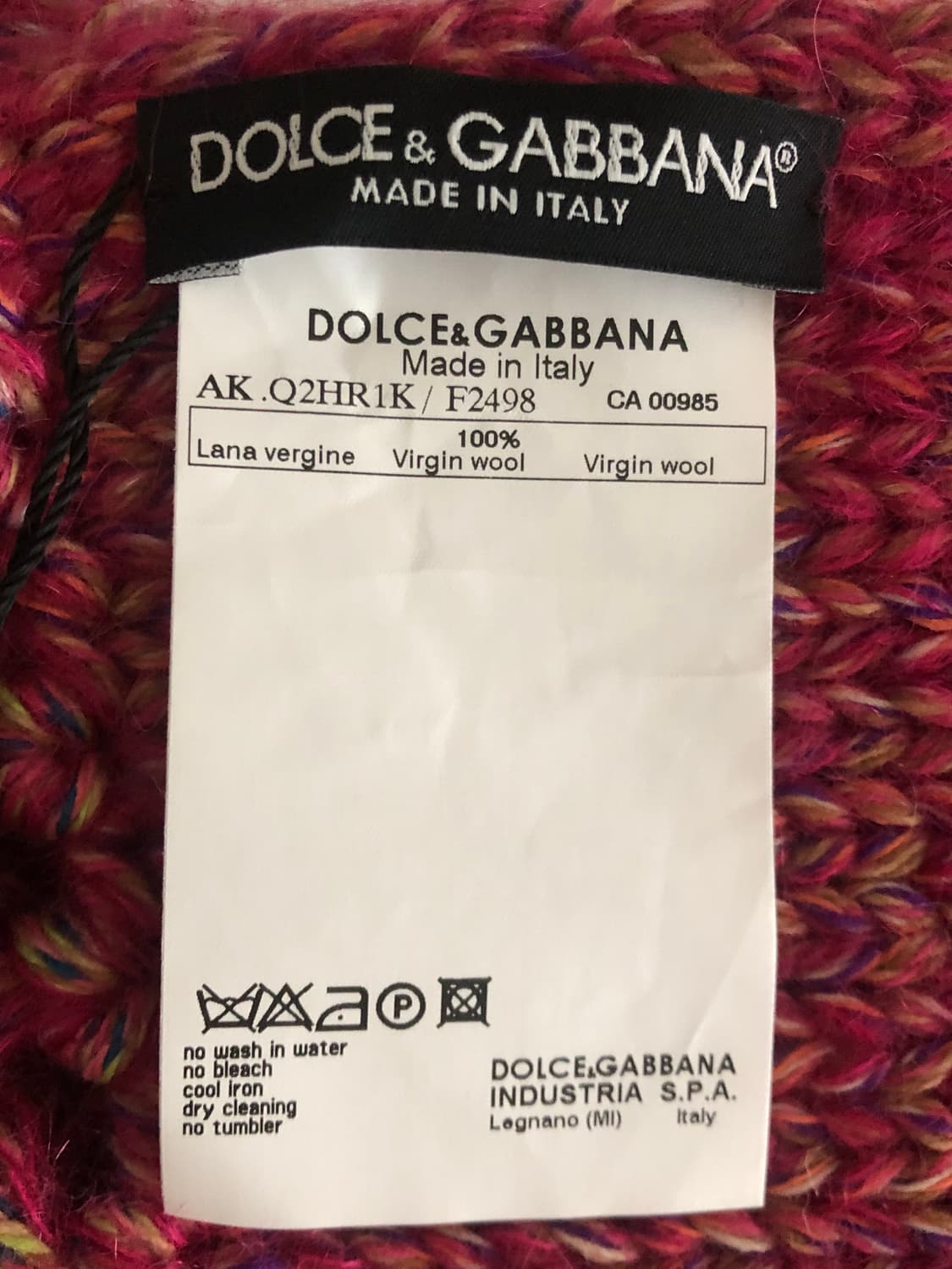 돌체앤가바나 멀티컬러 울 프린지 머플러 목도리 상품이미지9