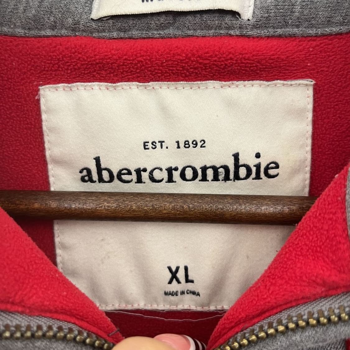 아베크롬비 희귀 Y2K 00's 레트로 대장핏 후드집업 XL C10311 상품이미지5