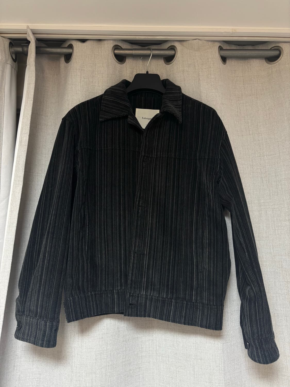 파브레가 코듀로이 자켓 블랙 상품이미지1