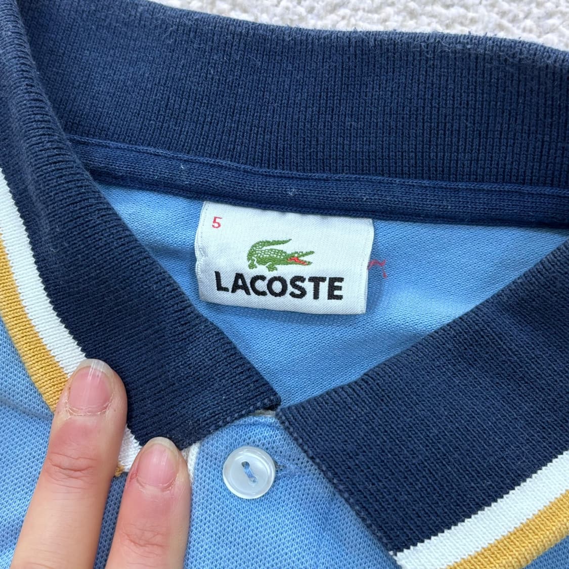 5 라코스테 남성 반팔 카라 티셔츠 0316E 상품이미지3