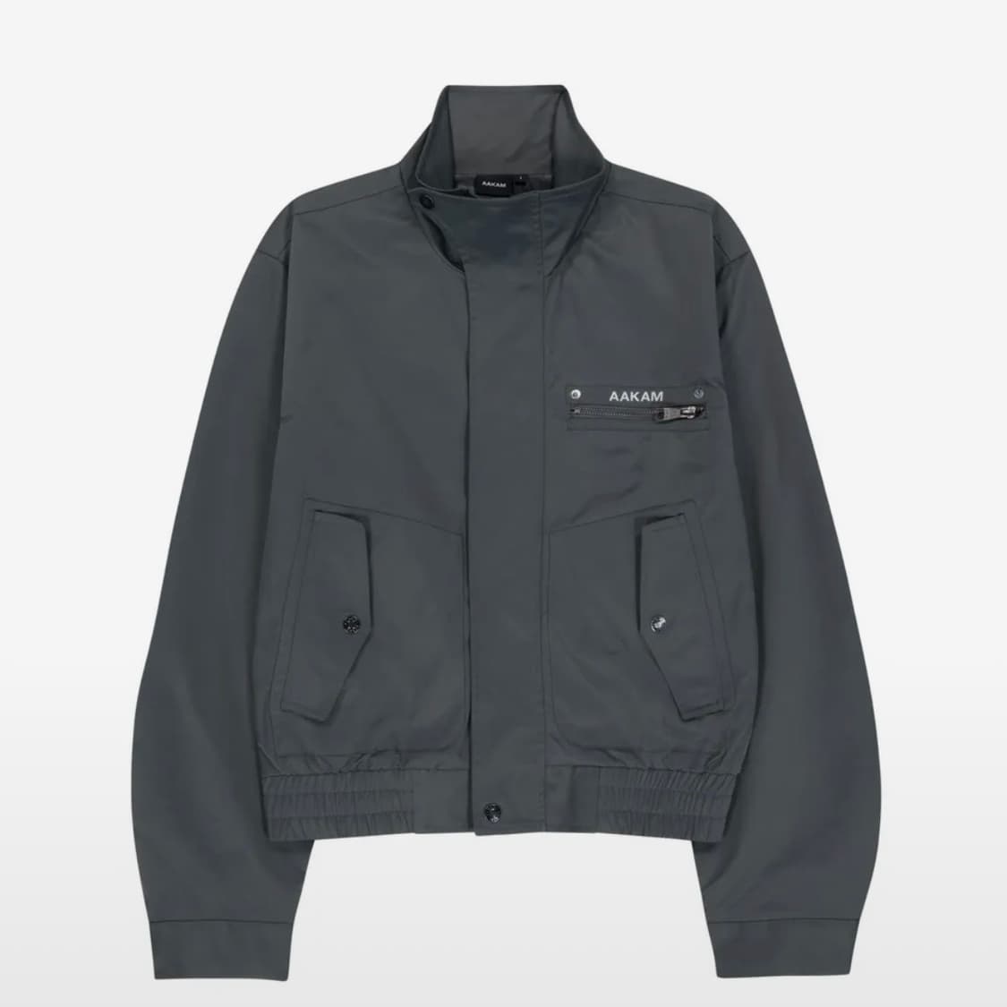 아캄 High-Neck Button Jacket (Dark Gray) 상품이미지2