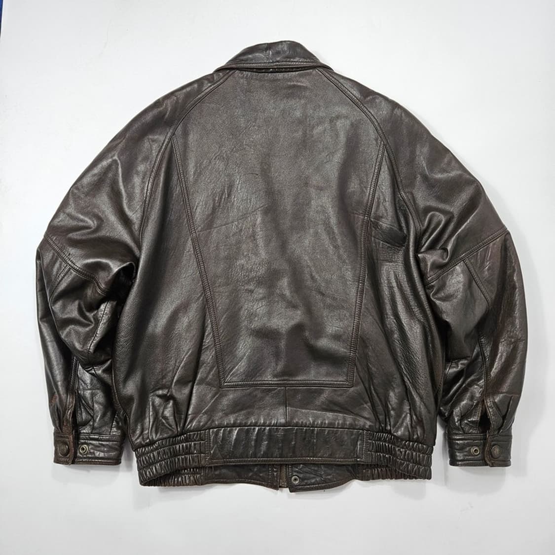 소르도파 빈티지 양가죽 봄버 자켓 XL 상품이미지5