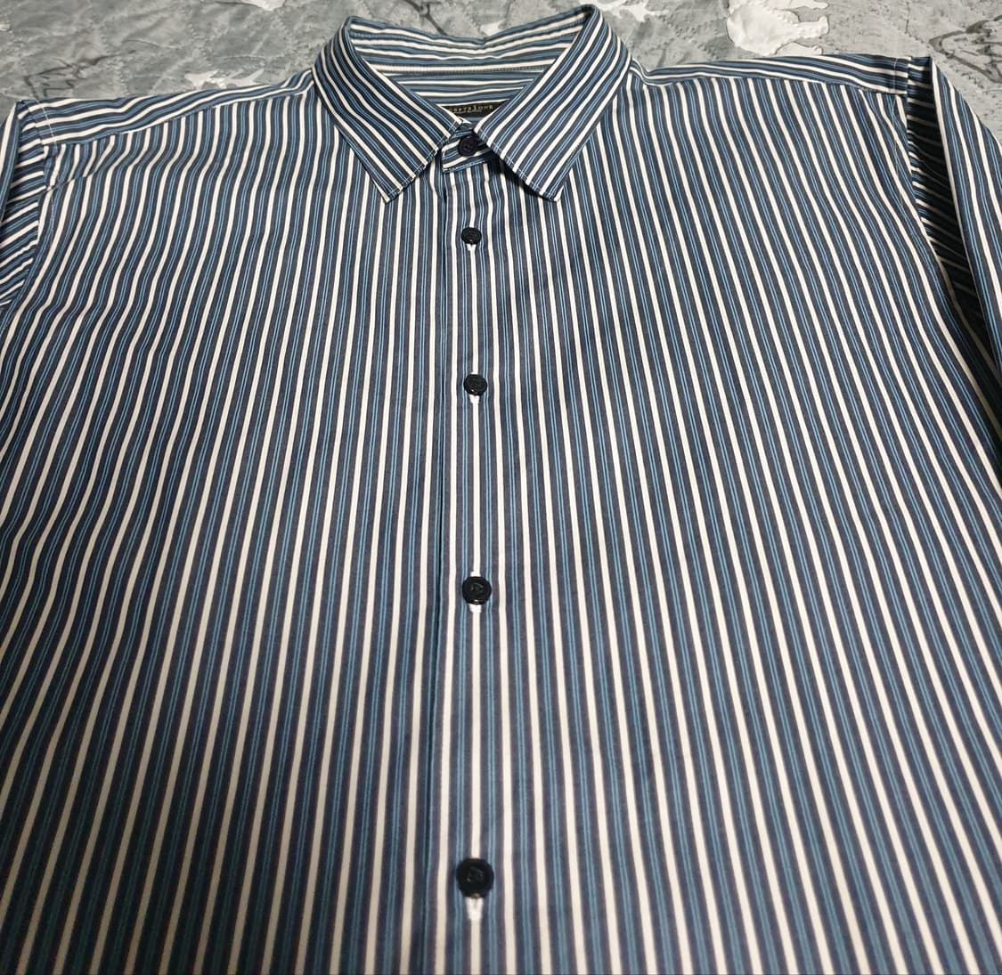 컨셉원 개런티퀄리티 프리미엄 스트라이프 셔츠 블루 (L) 상품이미지2