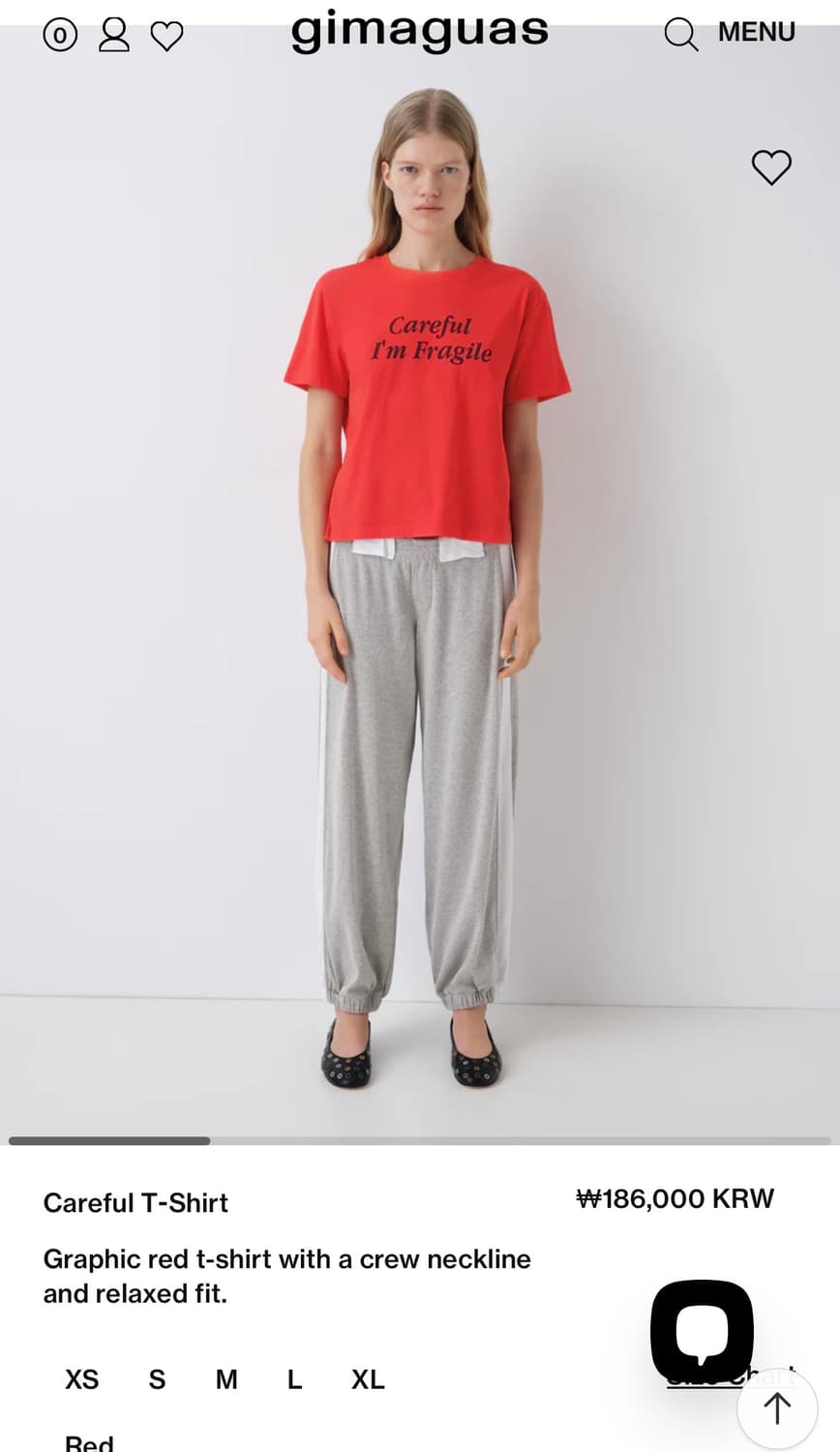 [XS] 기마구아스 careful 티셔츠/ 26ss 상품이미지3