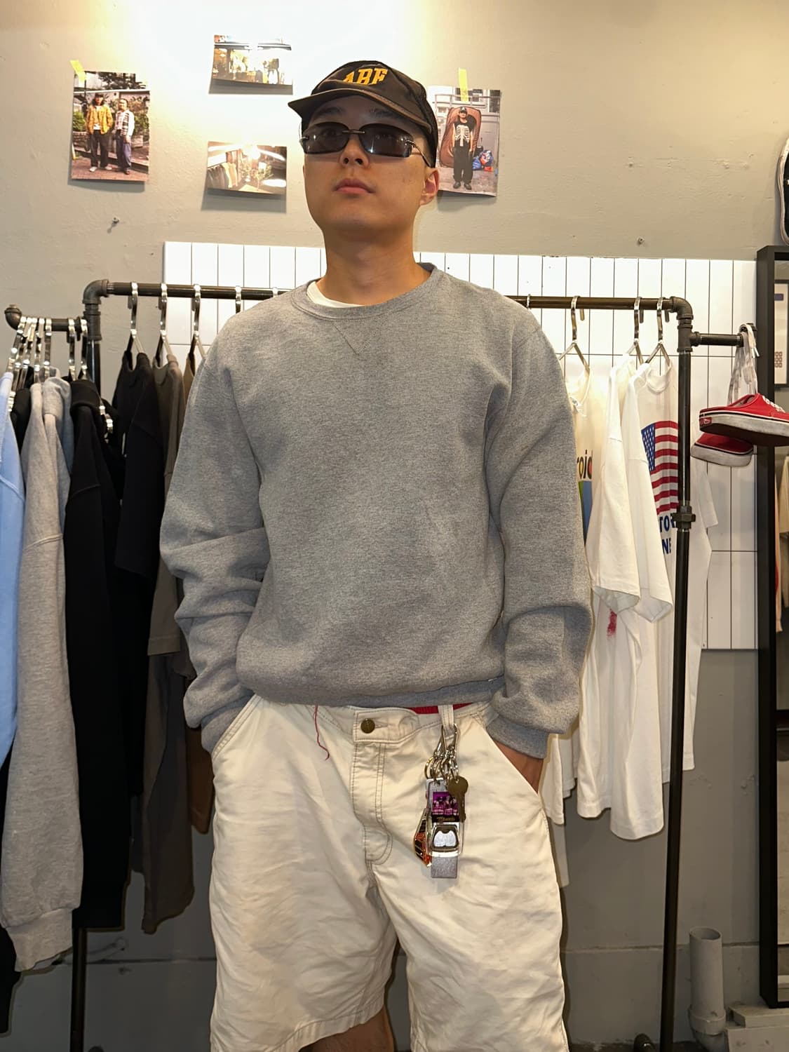 00‘s Russell Athletic grey sweatshirt  상품이미지2
