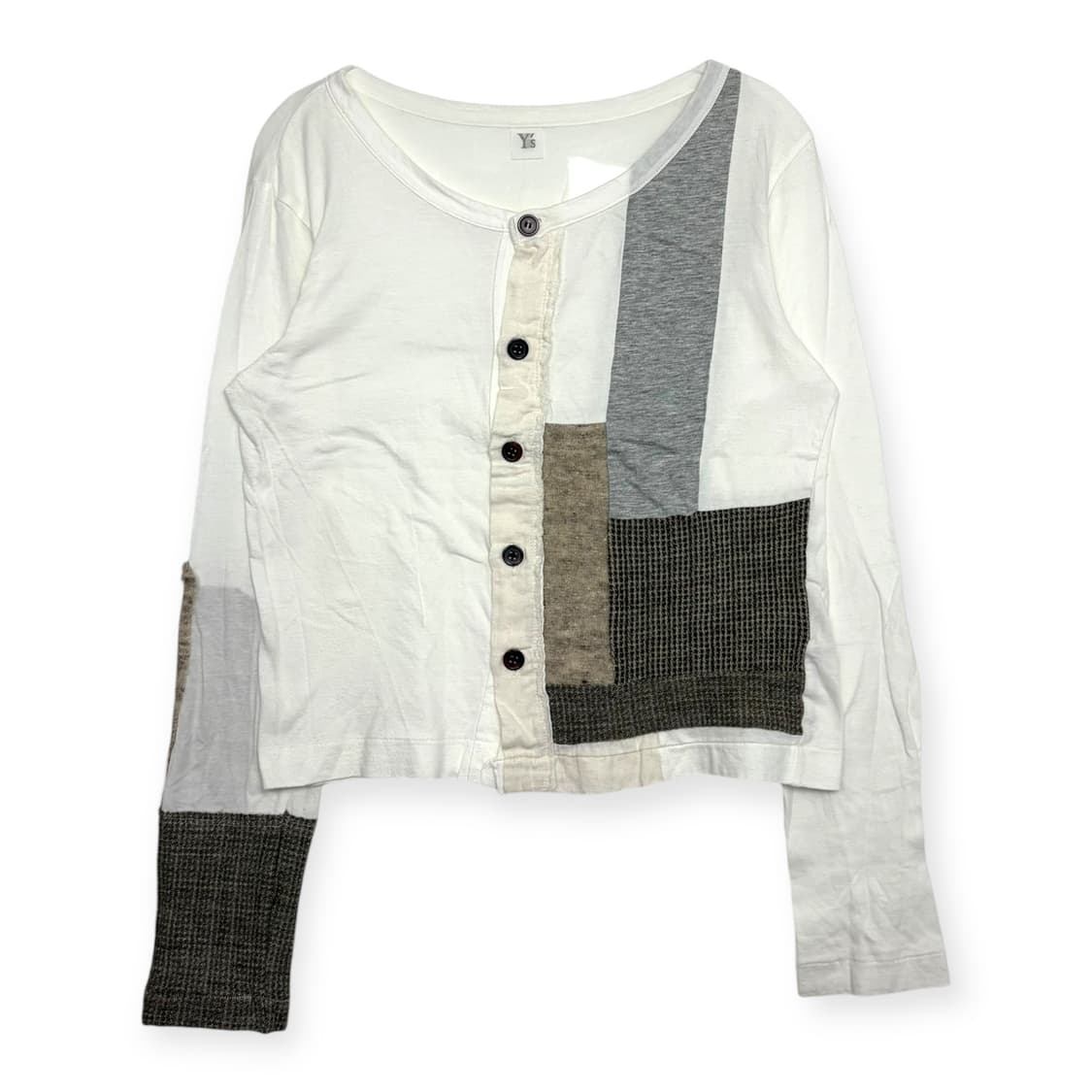 Y’s 요지야마모토 패치워크 가디건 상품이미지1