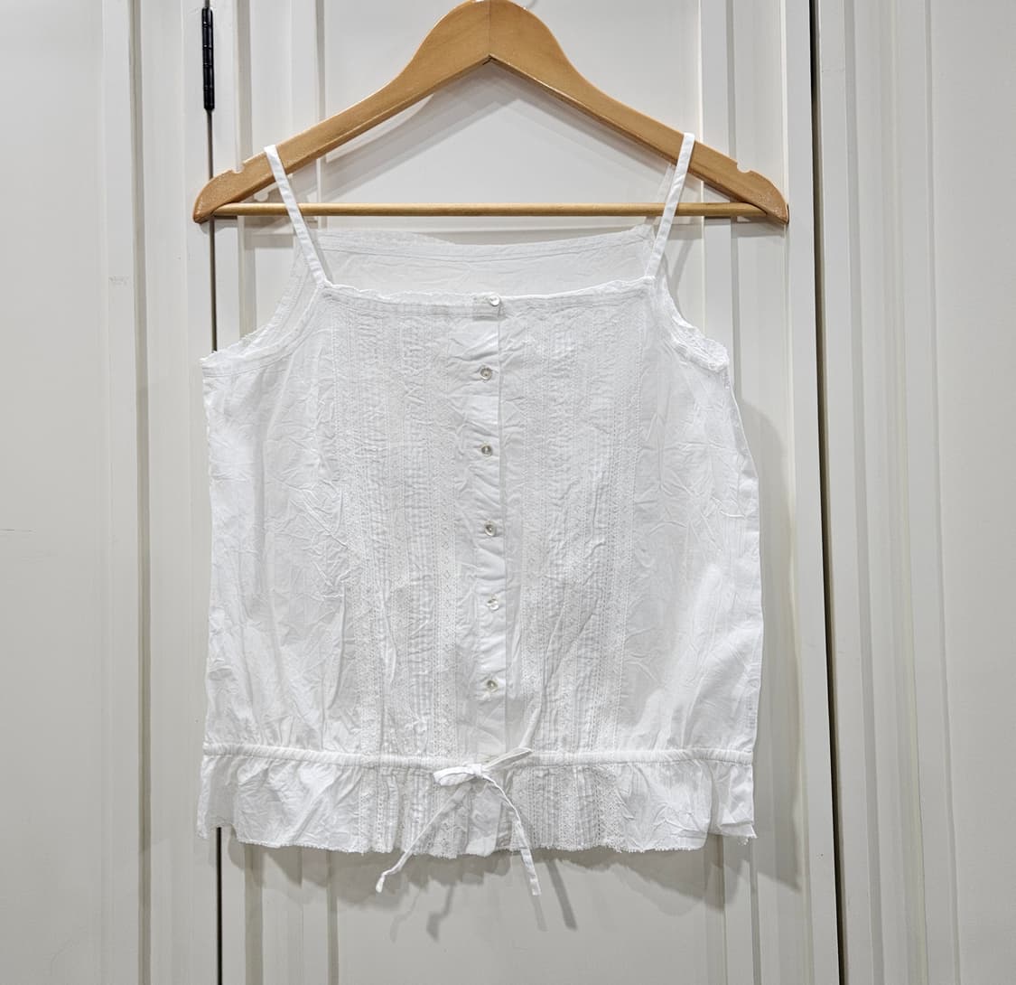 화이트 레이스 코튼 뷔스티에 상품이미지1