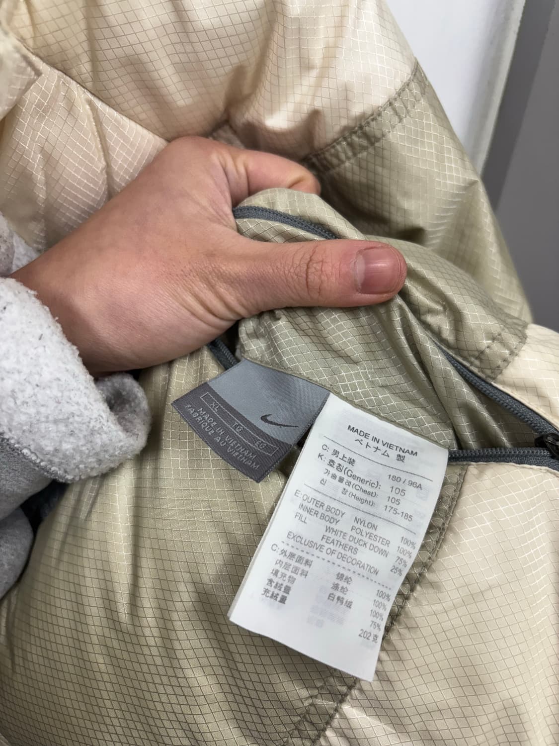 나이키 후드탈착 올드스쿨 다운패딩 (리버시블)  상품이미지4