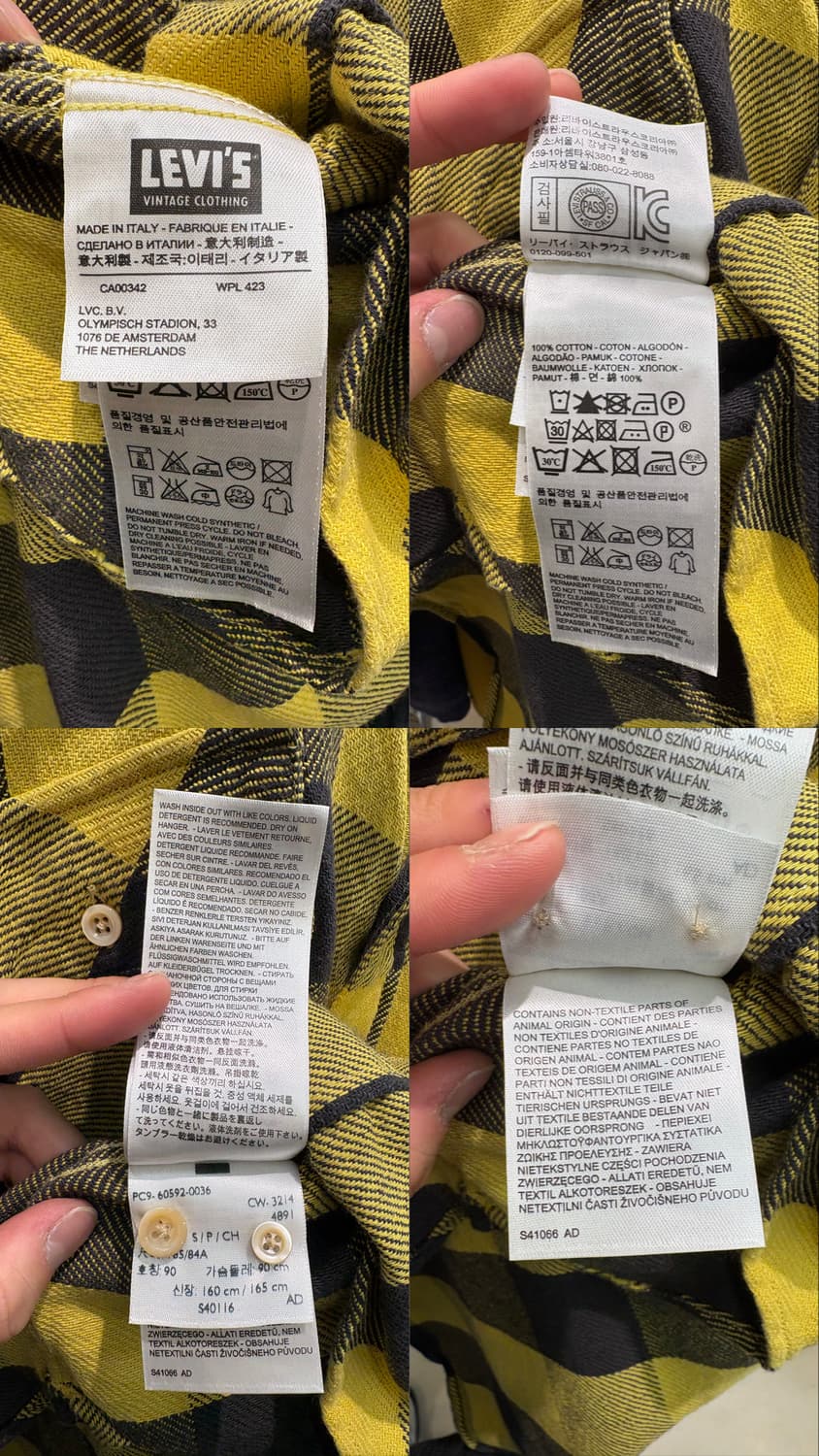 리바이스 웨스턴 체크 셔츠 상품이미지10