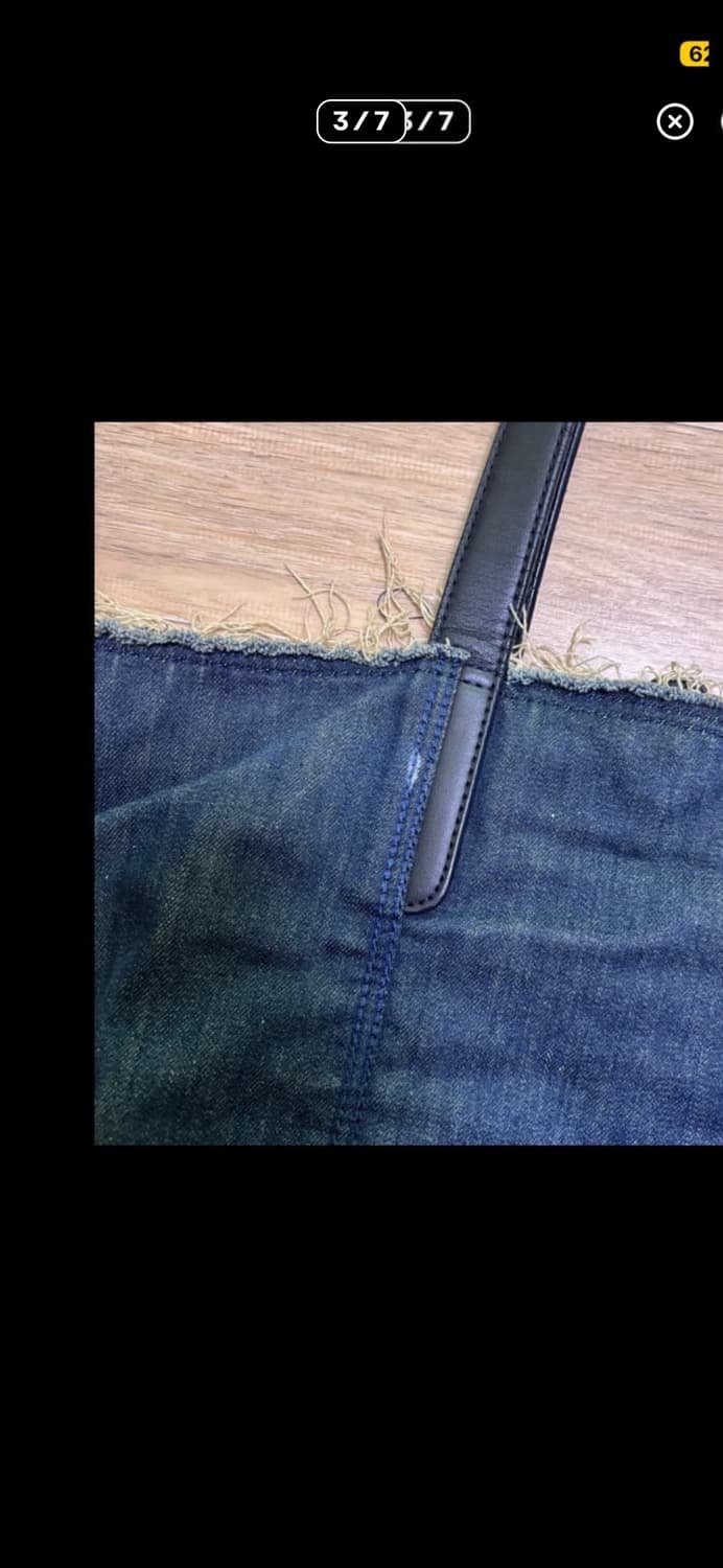 디젤 빈티지 진청 데님 토트백 상품이미지3