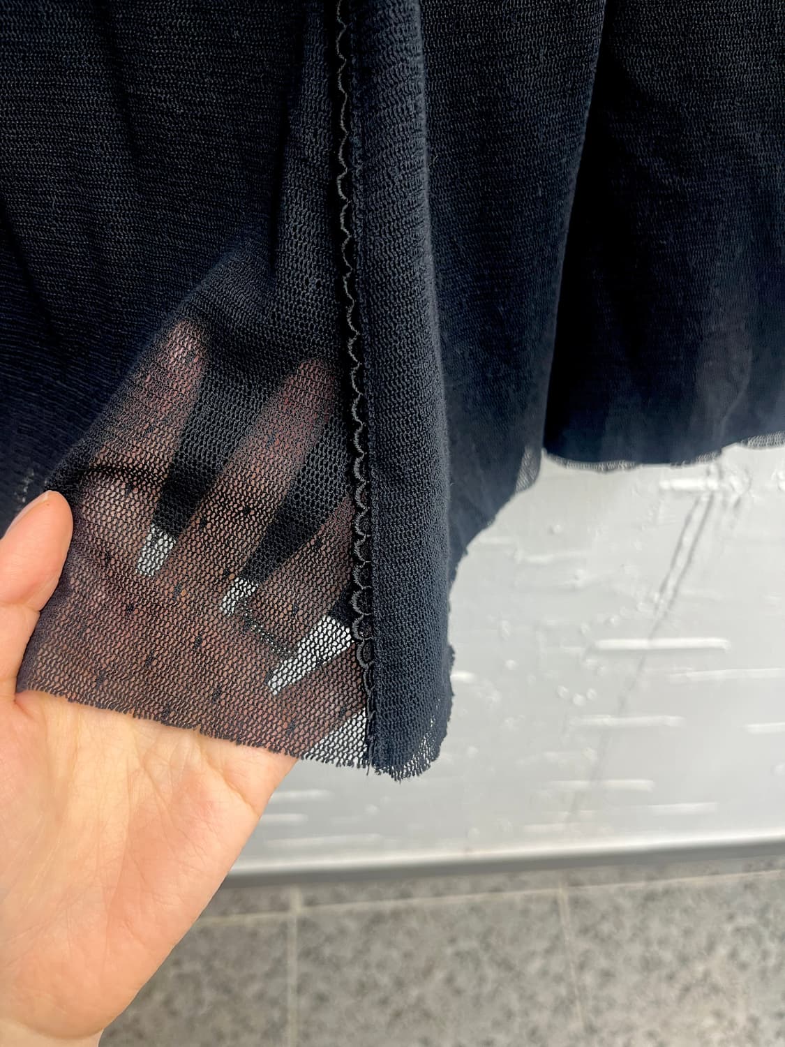 sheer overlay skirt 상품이미지3